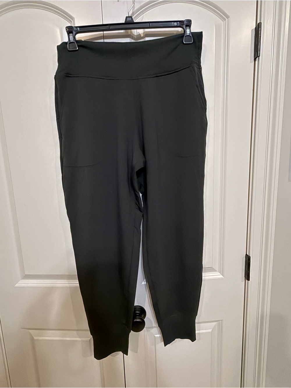 Athleta XL High-Waist dark green elm  Knit Jogger Pants
